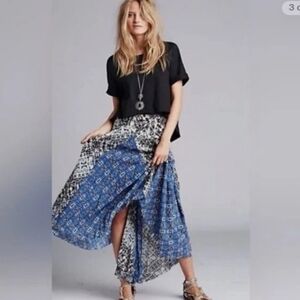 Free People " Show You Off" High Low Maxi Skirt size Small
